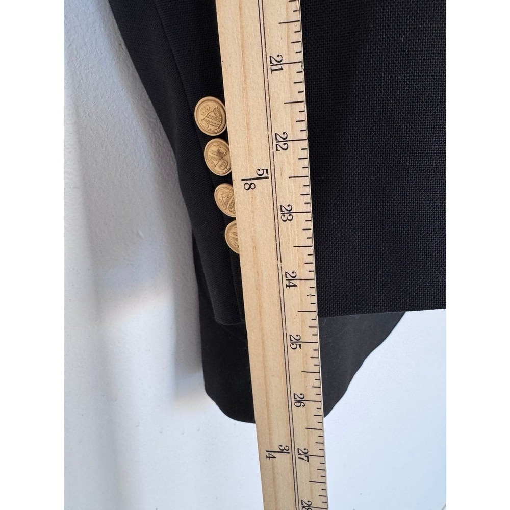 Arnold Palmer Blazer Sport Coat Men‎ 39R Textured Black Gold Crest Buttons - Picture 13 of 13